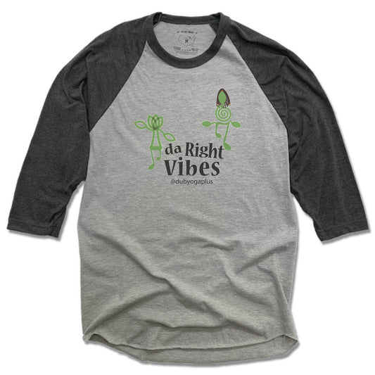 DUB YOGA PLUS | GRAY 3/4 SLEEVE | VIBES LOGO