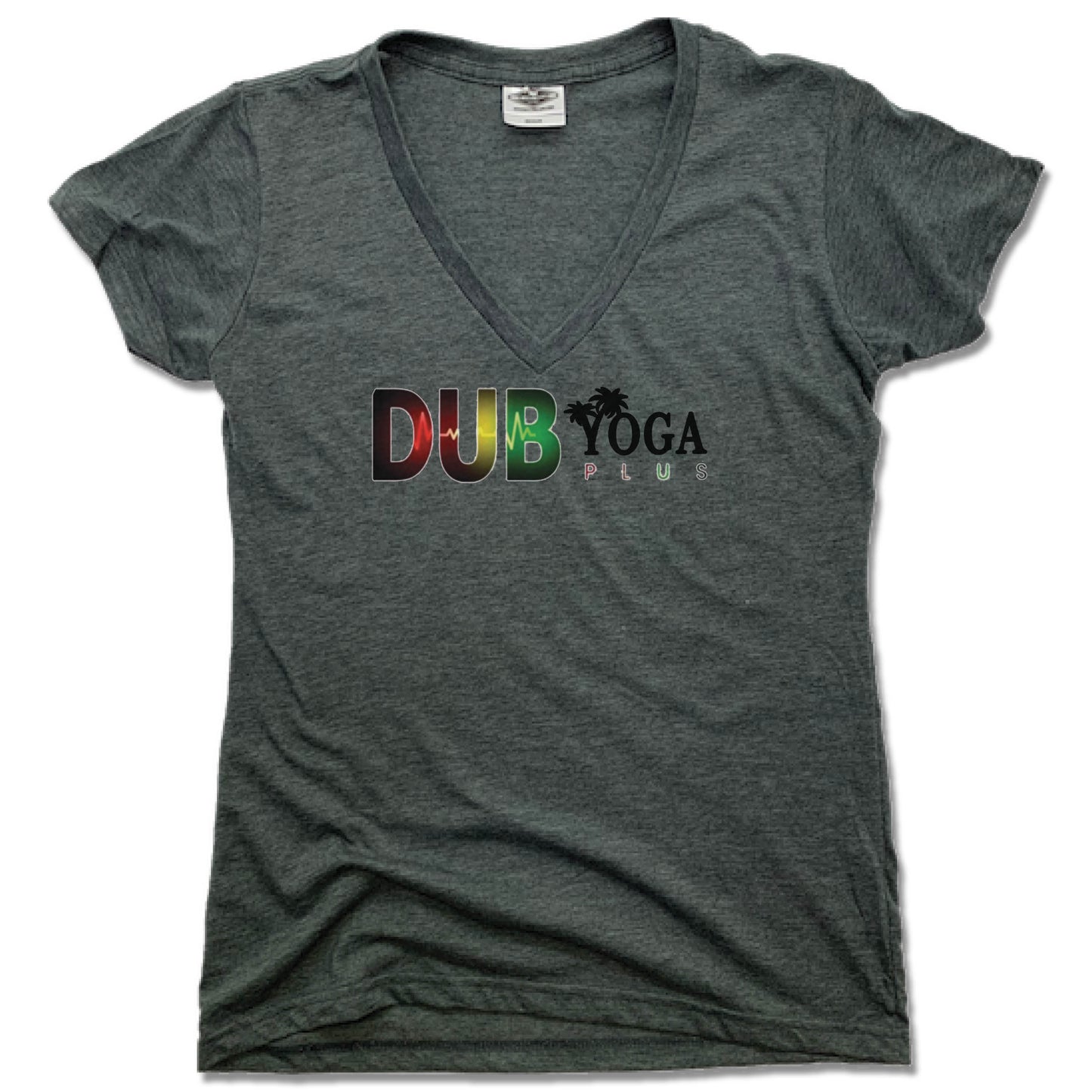 DUB YOGA PLUS | LADIES V-NECK | DUB MULTICOLOR LOGO