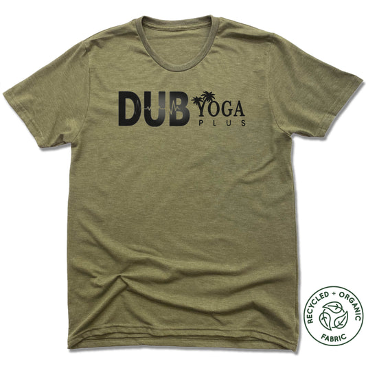 DUB YOGA PLUS | UNISEX OLIVE Recycled Tri-Blend | DUB BLACK LOGO