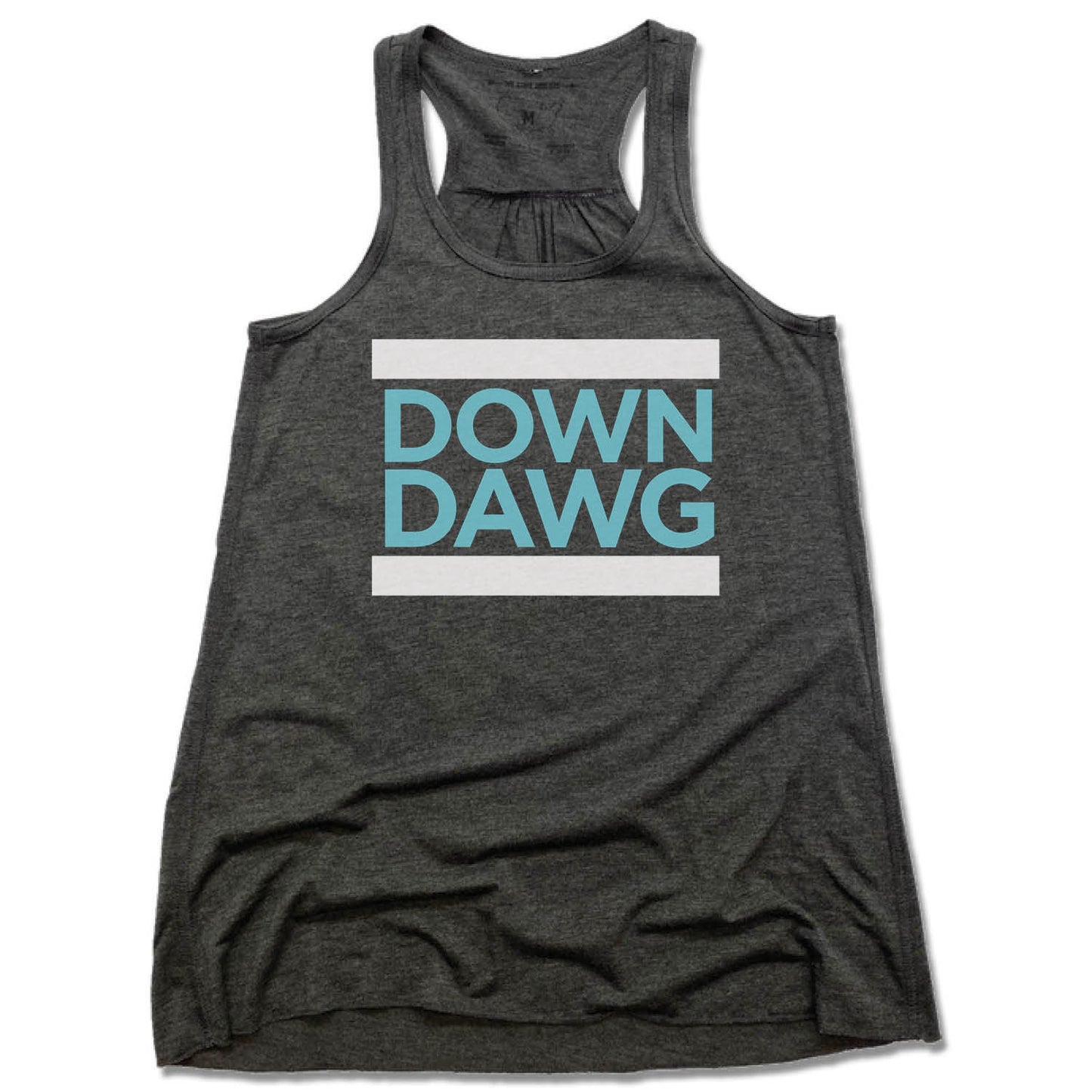 YOGA MIX ORLANDO | LADIES GRAY FLOWY TANK | DOWN DAWG