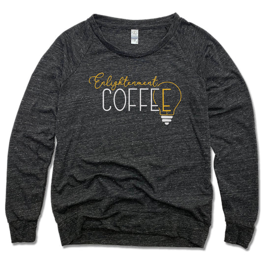 ENLIGHTENMENT COFFEE | LADIES SLOUCHY | WHITE LOGO