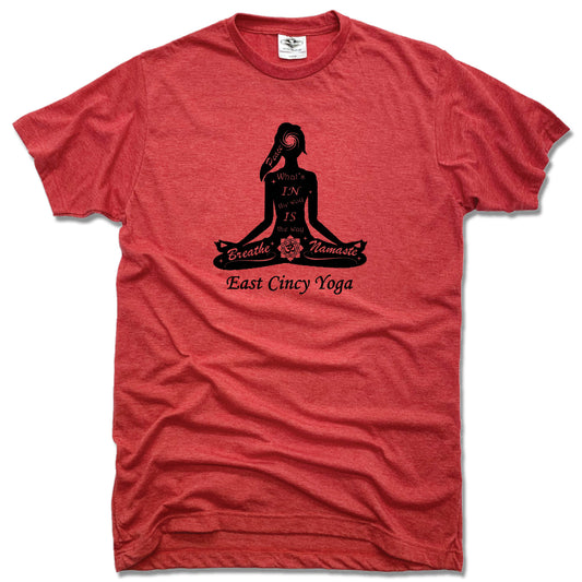 EAST CINCY YOGA | UNISEX RED TEE | LOGO