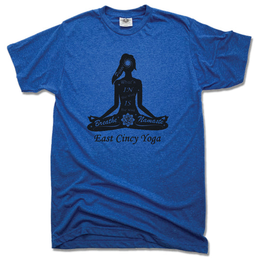 EAST CINCY YOGA | UNISEX BLUE TEE | LOGO