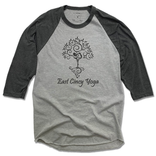 EAST CINCY YOGA | GRAY 3/4 SLEEVE | TREE