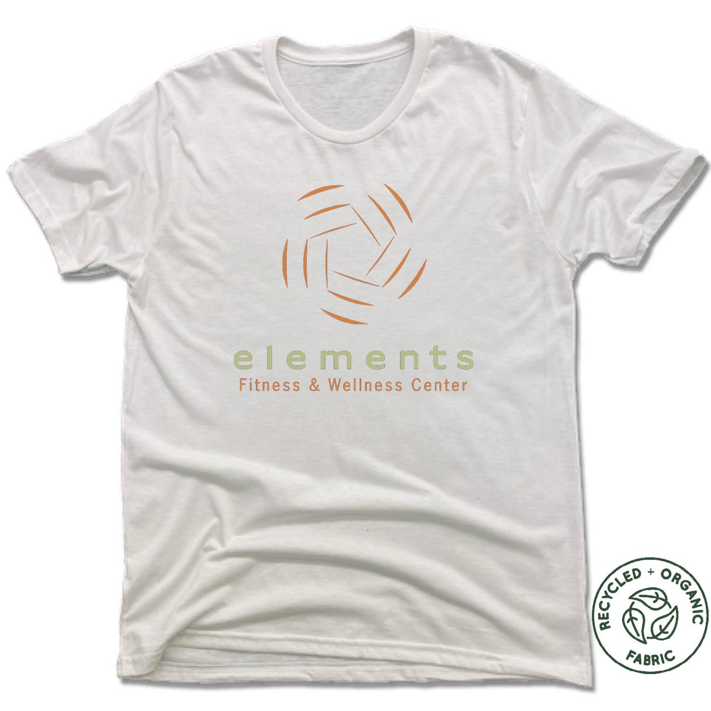 ELEMENTS CENTER | UNISEX WHITE Recycled Tri-Blend | COLOR LOGO