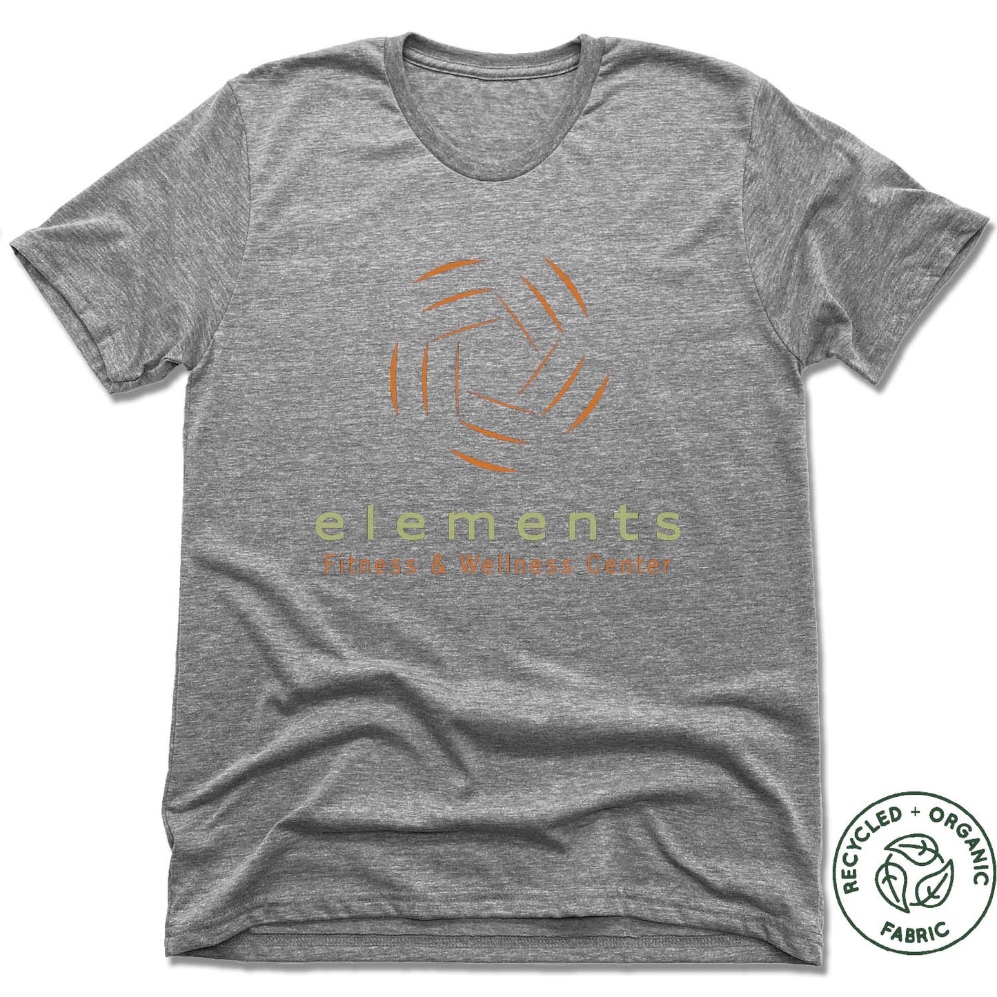 ELEMENTS CENTER | UNISEX GRAY Recycled Tri-Blend | COLOR LOGO