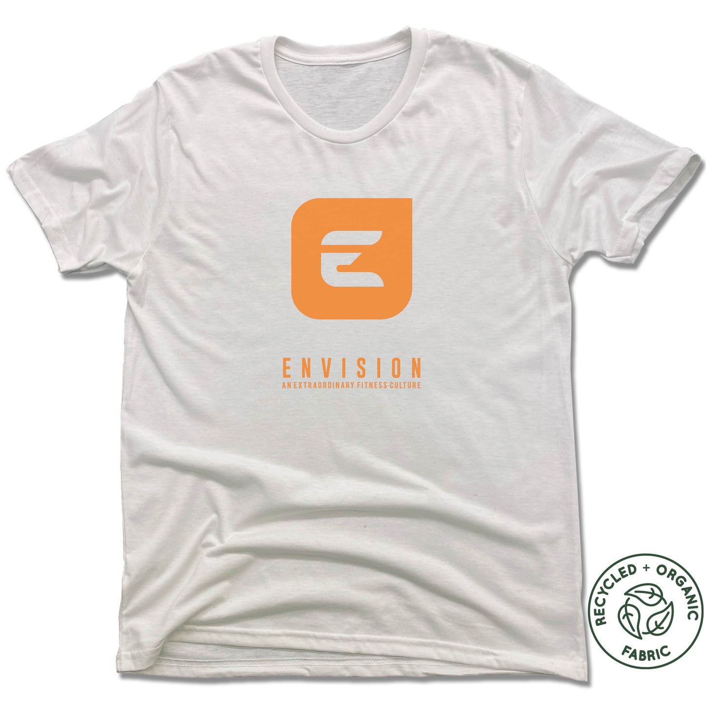 ENVISION MEMPHIS | UNISEX WHITE Recycled Tri-Blend | ORANGE LOGO