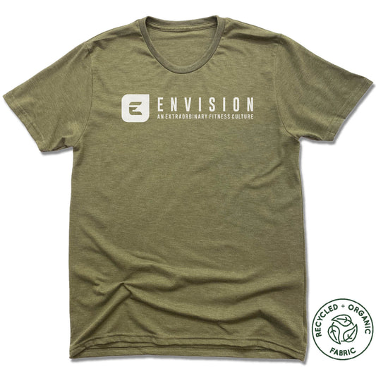 ENVISION MEMPHIS | UNISEX OLIVE Recycled Tri-Blend | WHITE LOGO