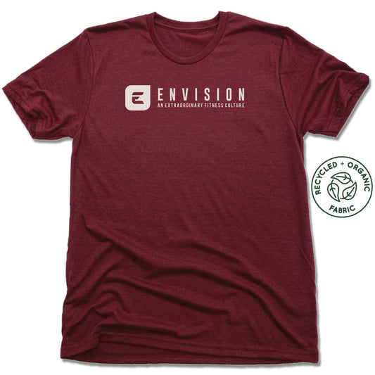 ENVISION MEMPHIS | UNISEX VINO RED Recycled Tri-Blend | WHITE LOGO