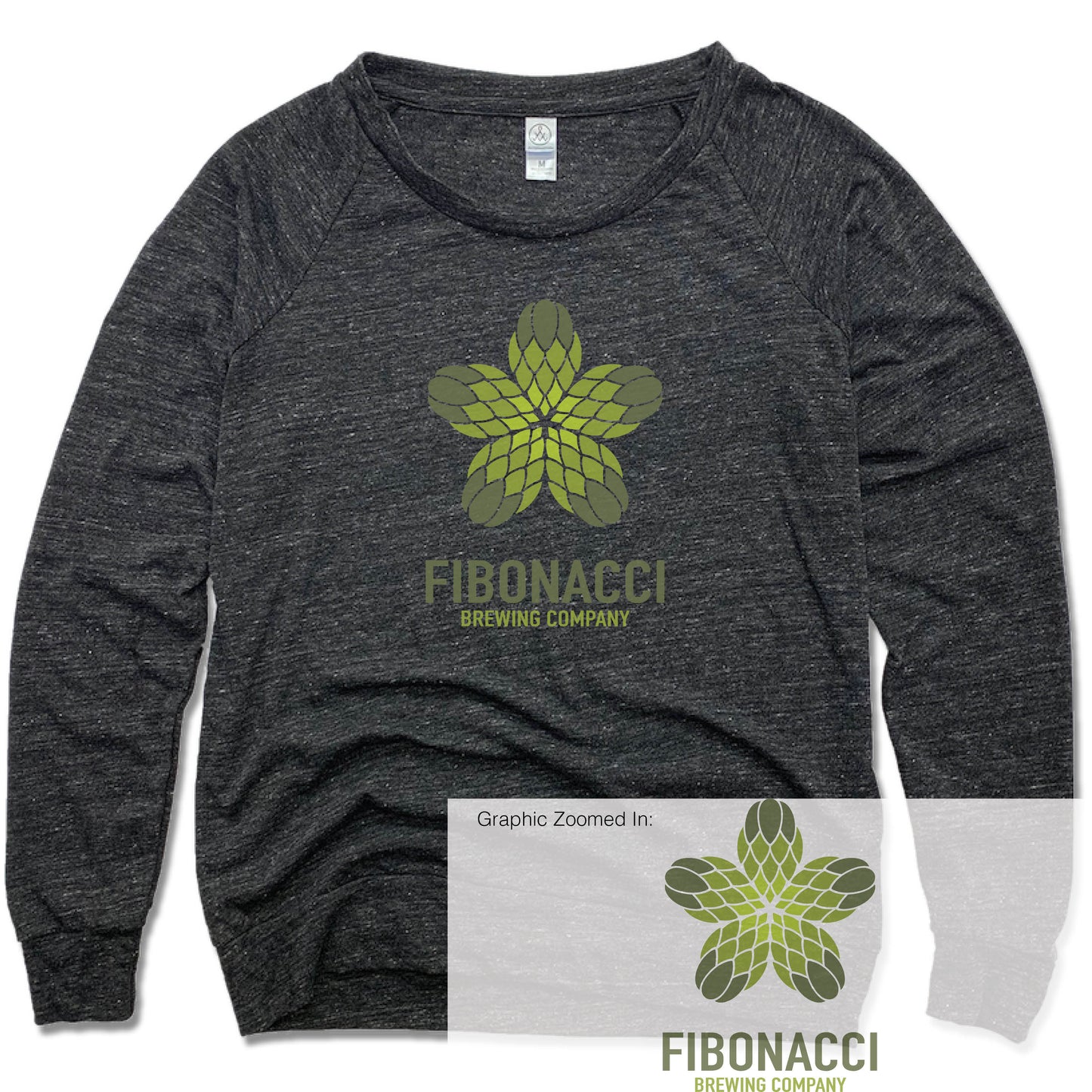 FIBONACCI BREWING COMPANY | LADIES SLOUCHY | COLOR LOGO