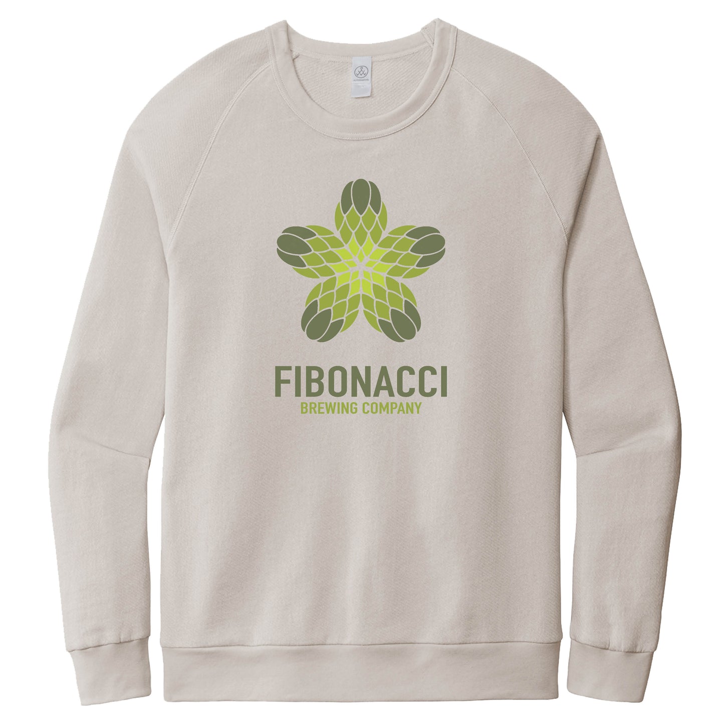 FIBONACCI BREWING COMPANY | LIGHT GRAY FRENCH TERRY SWEATSHIRT | COLOR LOGO