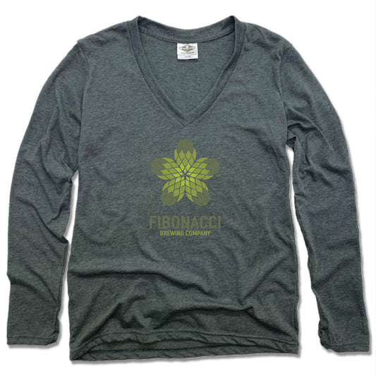 FIBONACCI BREWING COMPANY | LADIES' LONG SLEEVE TEE | COLOR LOGO