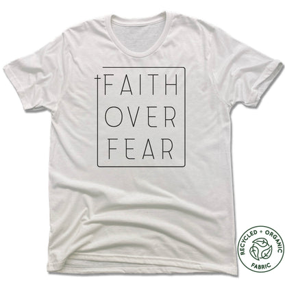 NHCC | UNISEX WHITE Recycled Tri-Blend | FAITH OVER FEAR