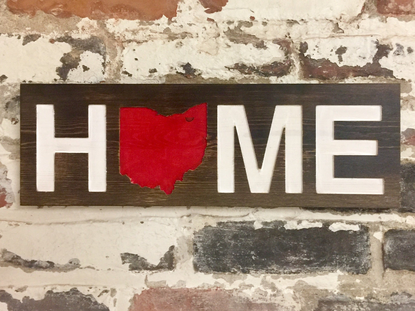 OHIO WOODEN SIGN | HOME | RED