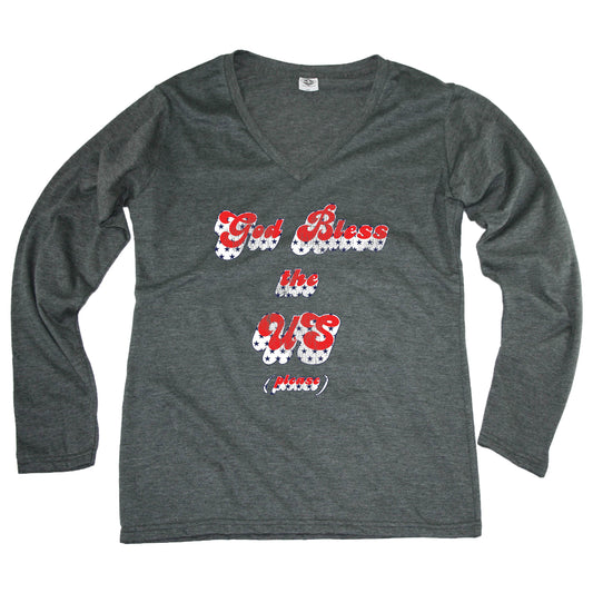 God Bless the US Please - Ladies' Longsleeve