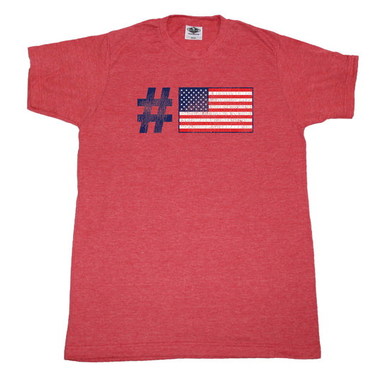 Hashtag American Flag - Unisex Tee