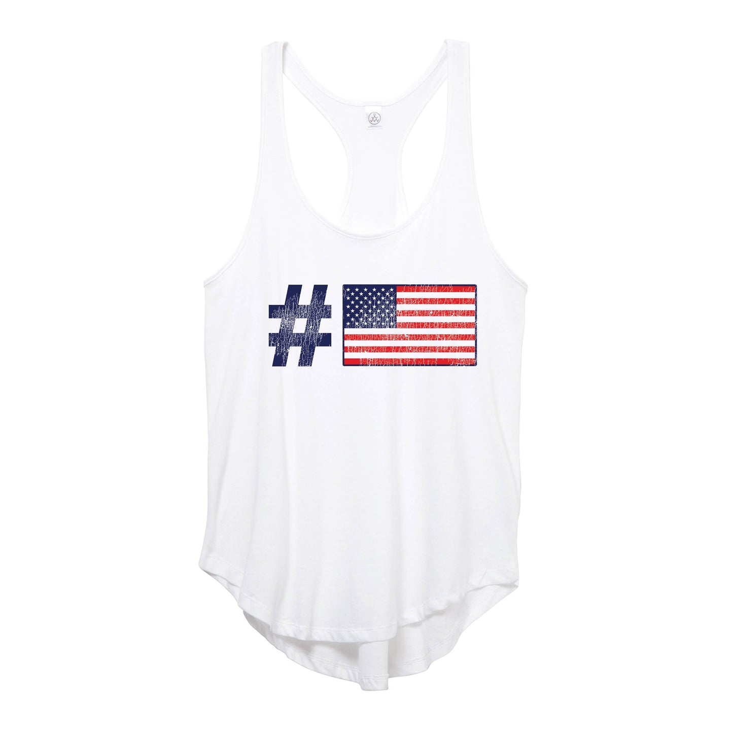Hashtag American Flag - Ladies' Tank