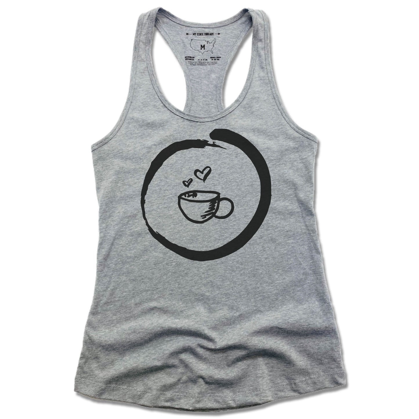 HOMETOWN CAFE | LADIES GRAY TANK | COFFEE MUG