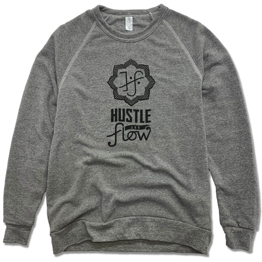 HUSTLE AND FLOW | FLEECE SWEATSHIRT | BLACK LOGO