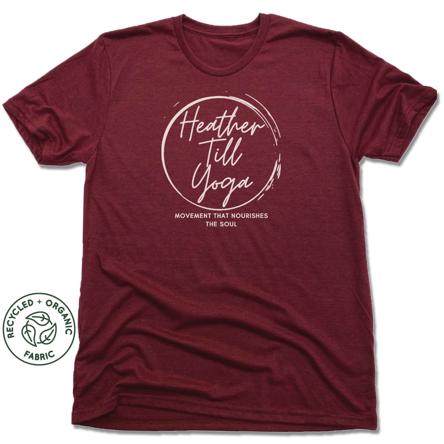 Heather Till Yoga | UNISEX VINO RED Recycled Tri-Blend