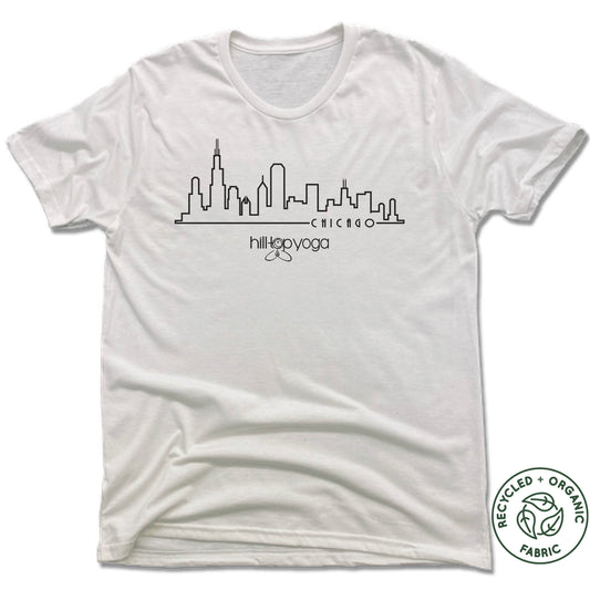 Hilltop Yoga | UNISEX WHITE Recycled Tri-Blend | Chicago