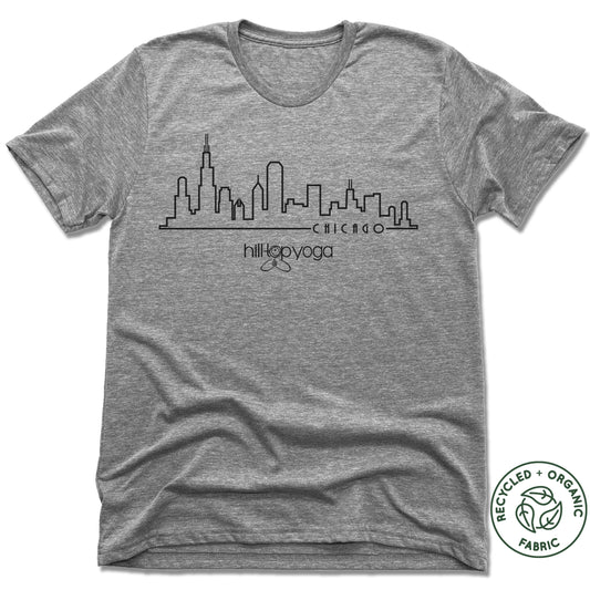 Hilltop Yoga | UNISEX GRAY Recycled Tri-Blend | Chicago