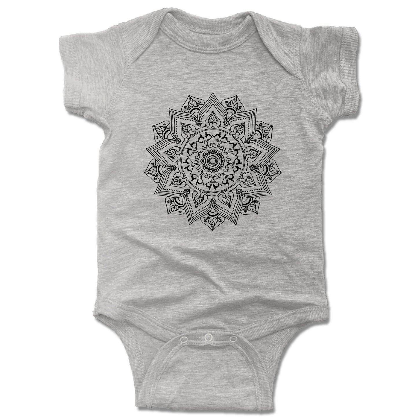 HUMBLED WARRIORS YOGA | GRAY ONESIE | BLACK LOGO