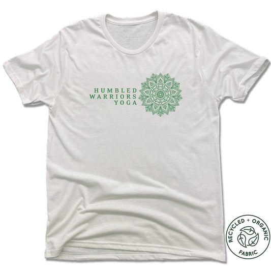 HUMBLED WARRIORS YOGA | UNISEX WHITE Recycled Tri-Blend | COLOR LOGO