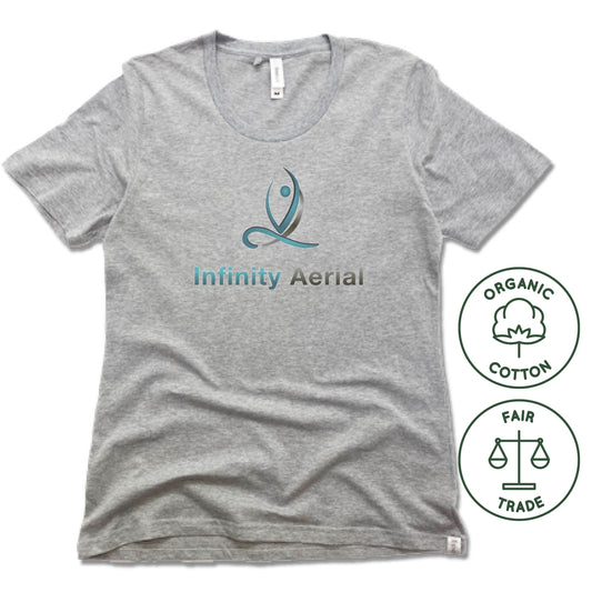 INFINITY AERIAL | FAIRTRADE FREESET LADIES TEE | LOGO