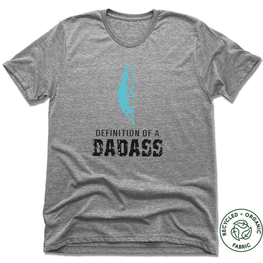 INFINITY AERIAL | UNISEX GRAY Recycled Tri-Blend | DEFINITION OF A BADASS