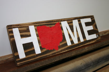 OHIO WOODEN SIGN | HOME | RED