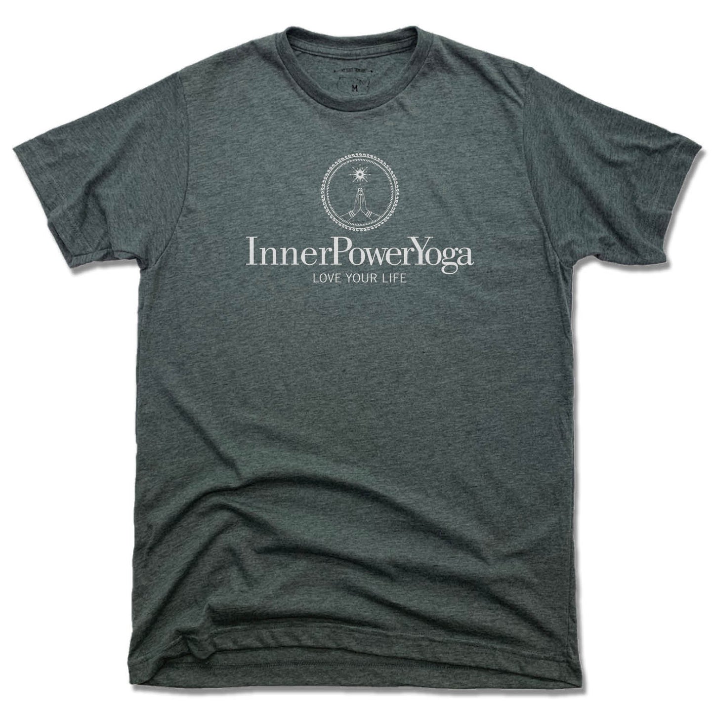 INNER POWER YOGA STUDIO | UNISEX TEE | WHITE LOGO