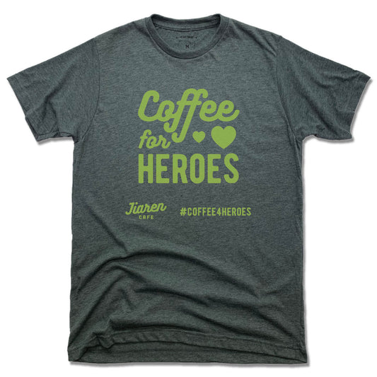 JIAREN CAFE | UNISEX TEE | COFFEE FOR HEROES