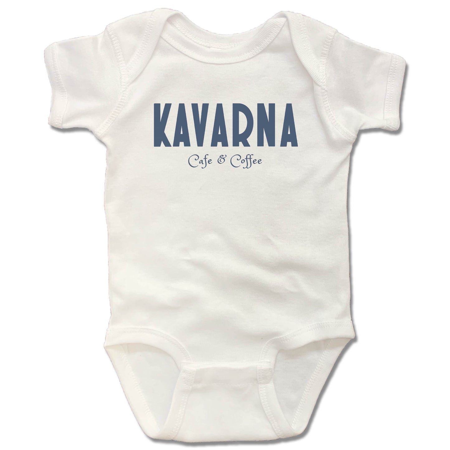 KAVARNA | WHITE ONESIE | LOGO