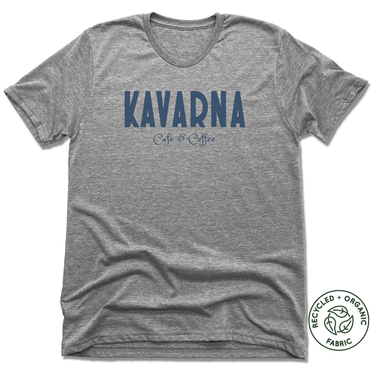 KAVARNA | UNISEX GRAY Recycled Tri-Blend | LOGO