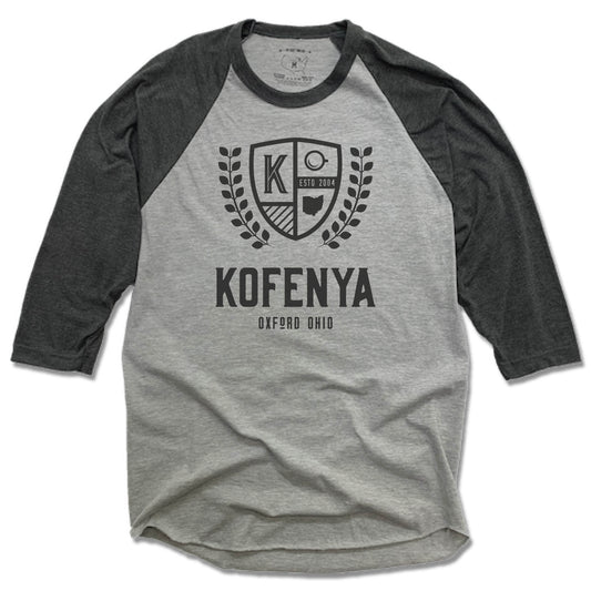 KOFENYA COFFEE | GRAY 3/4 SLEEVE | CREST