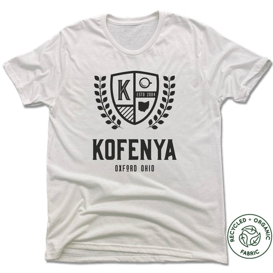 KOFENYA COFFEE | UNISEX WHITE Recycled Tri-Blend | CREST