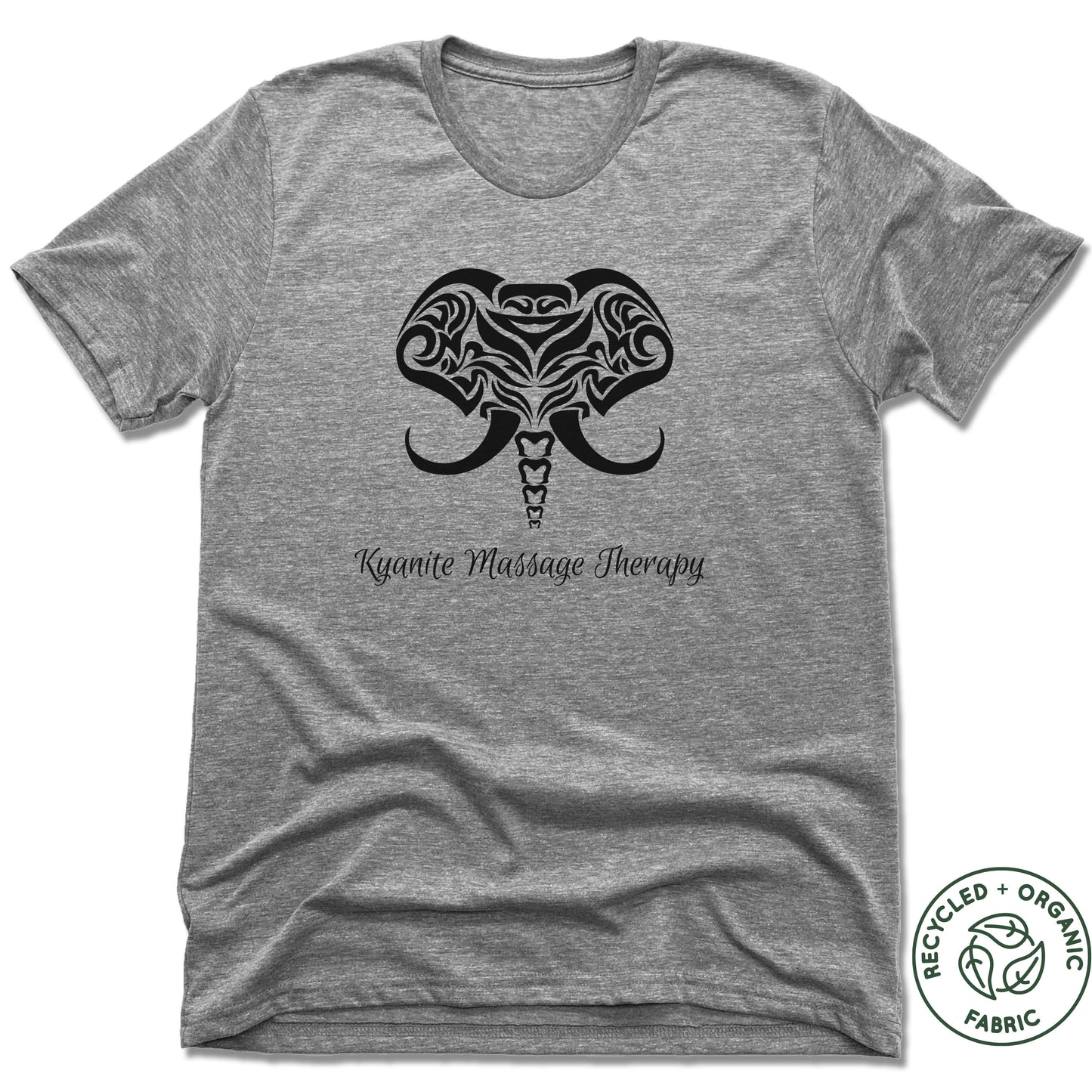 KYANITE MASSAGE THERAPY | UNISEX GRAY Recycled Tri-Blend | ELEPHANT