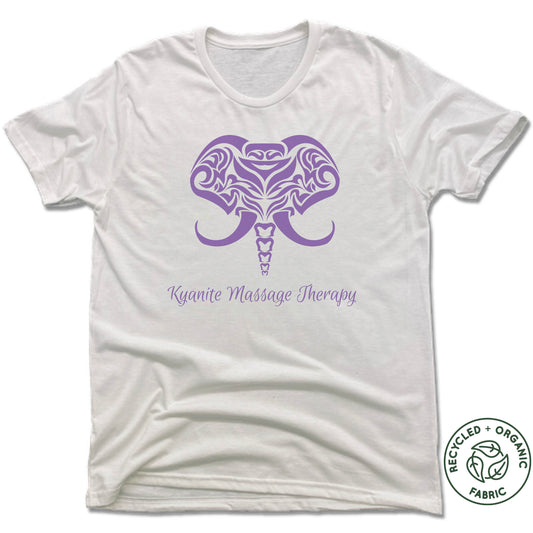 KYANITE MASSAGE THERAPY | UNISEX WHITE Recycled Tri-Blend | ELEPHANT