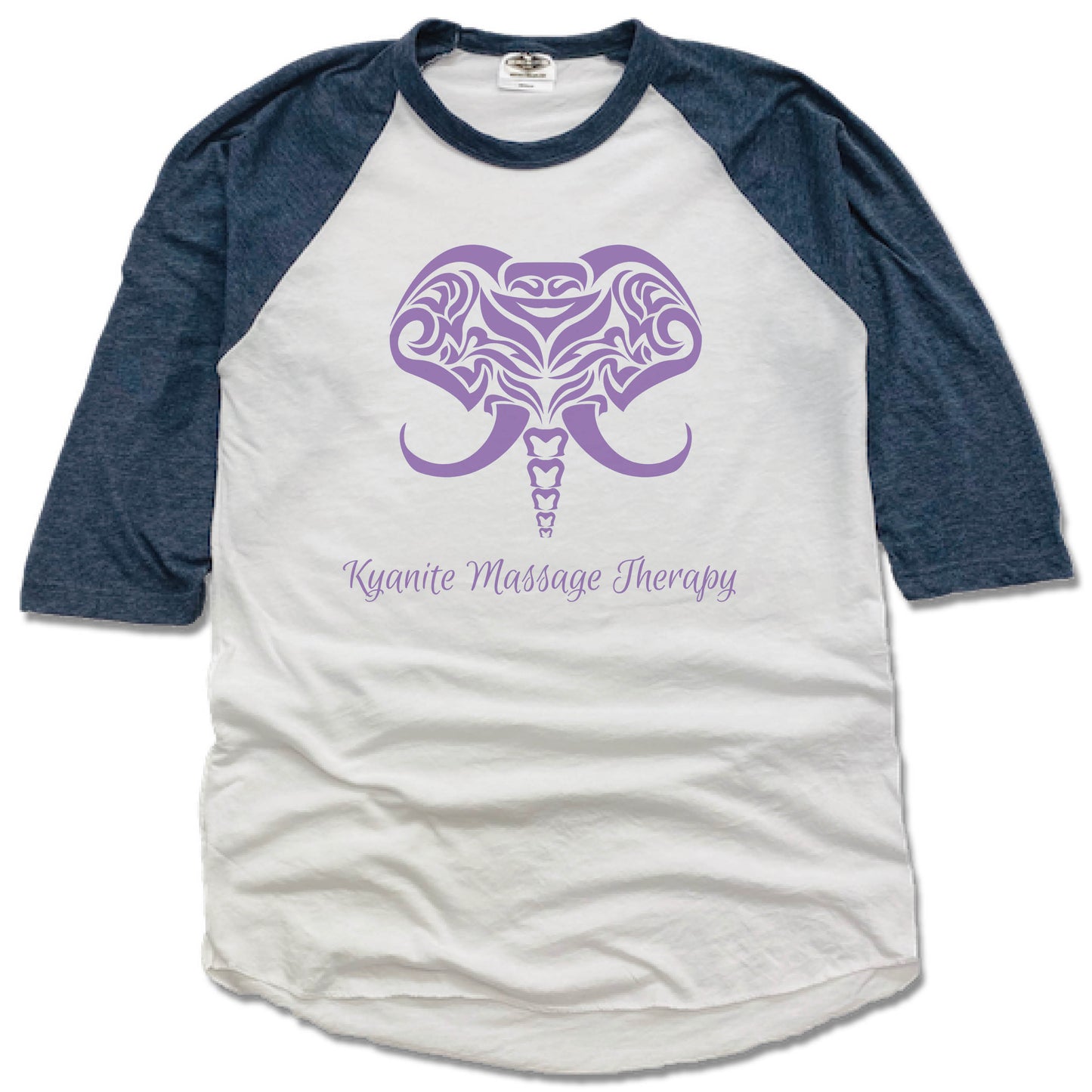 KYANITE MASSAGE THERAPY | NAVY 3/4 SLEEVE | ELEPHANT