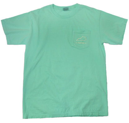 KENTUCKY MINT POCKET TEE | OUTLINE | PALE YELLOW