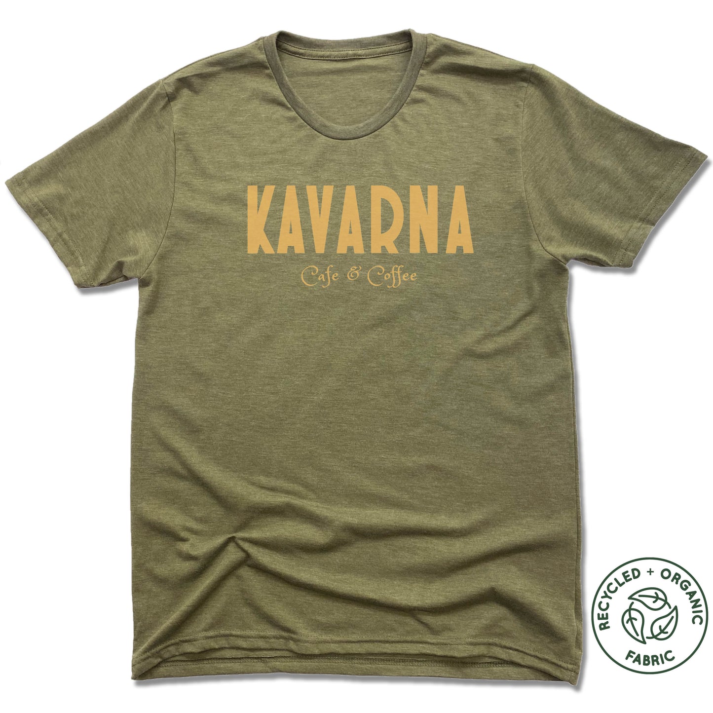KAVARNA | UNISEX OLIVE Recycled Tri-Blend | LOGO
