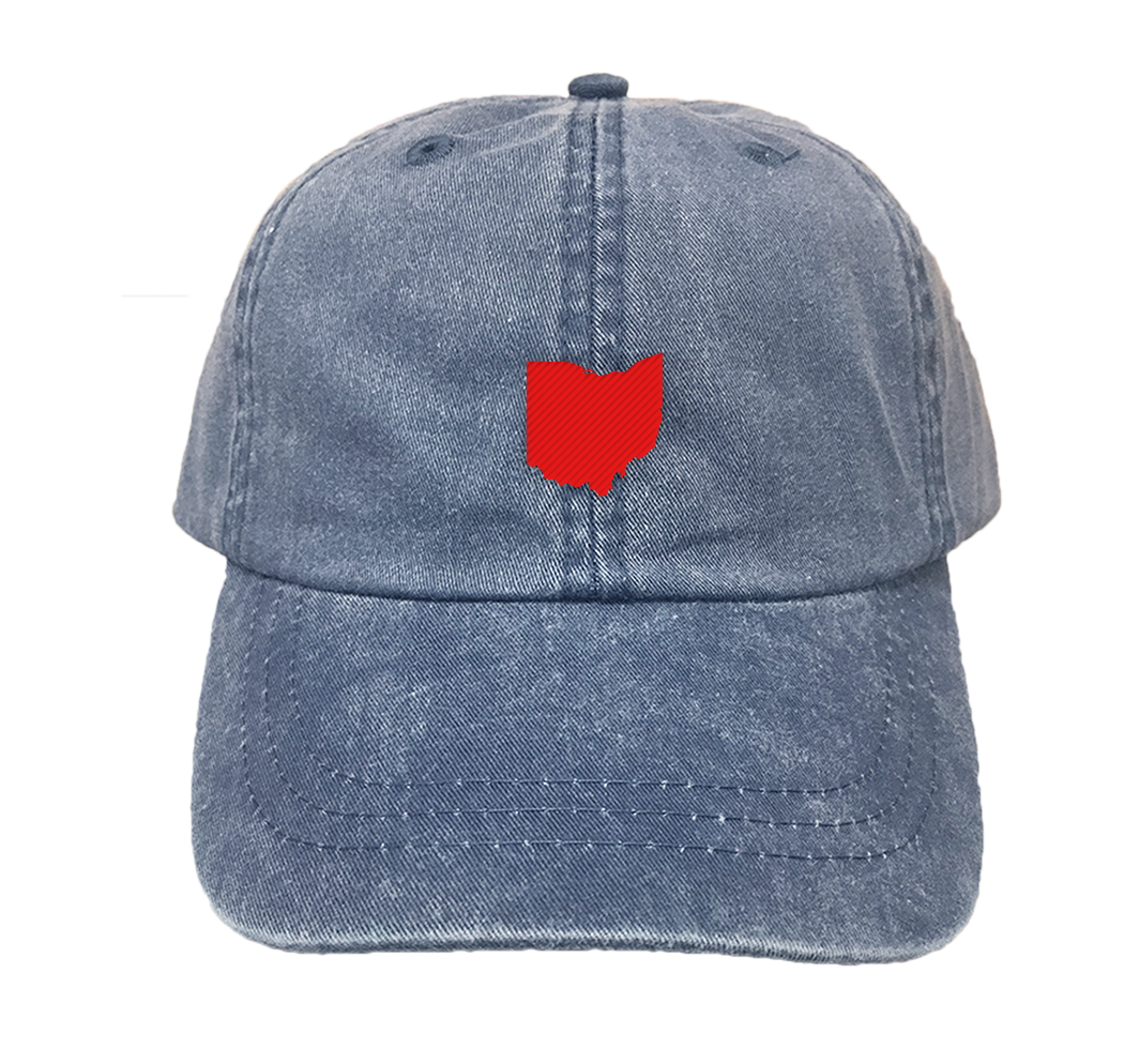 OHIO Midnight Navy HAT | State Only | Red