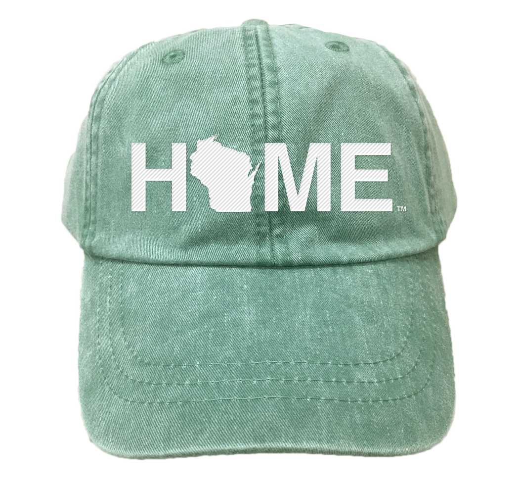 Wisconsin Vintage Green HAT | HOME | WHITE