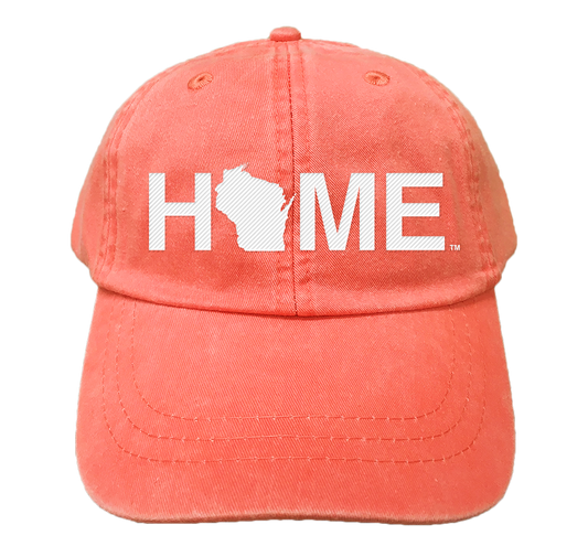 Wisconsin Coral HAT | HOME | WHITE