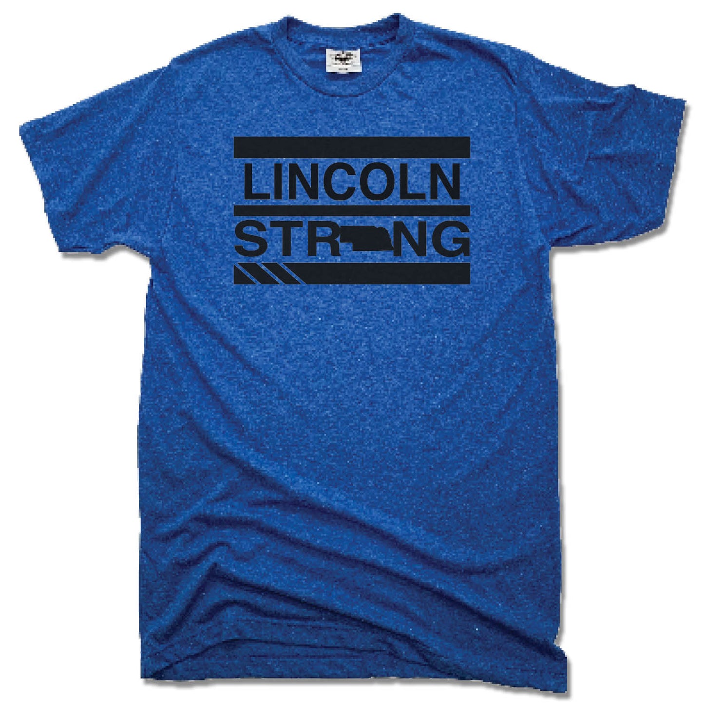 KD DESIGNS | UNISEX BLUE TEE | LINCOLN STRONG