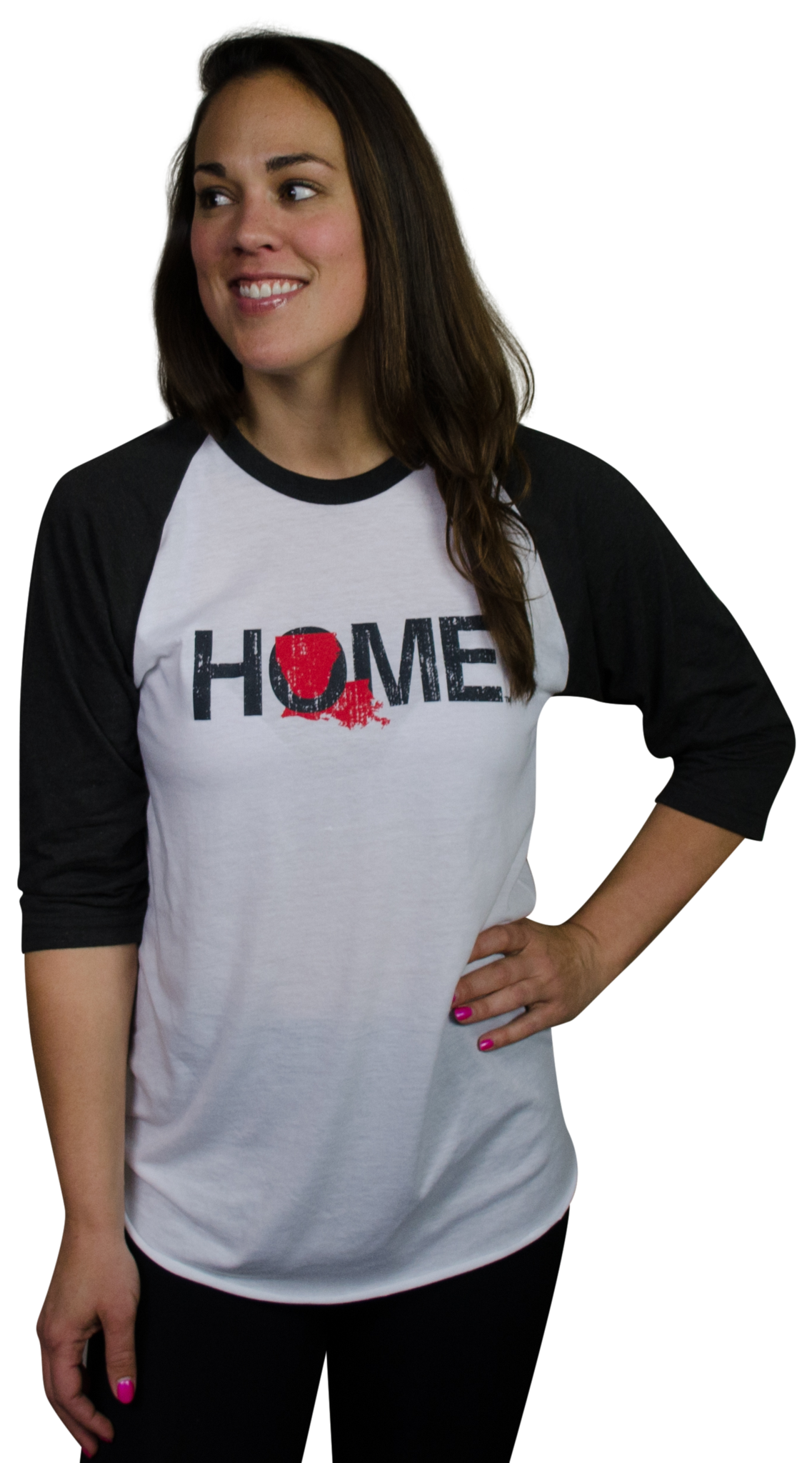 LOUISIANA 3/4 SLEEVE | HOME | RED - My State Threads
