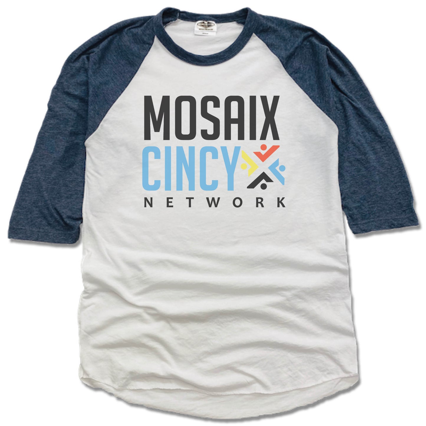 MOSAIX CINCY NETWORK | NAVY 3/4 SLEEVE | COLOR LOGO