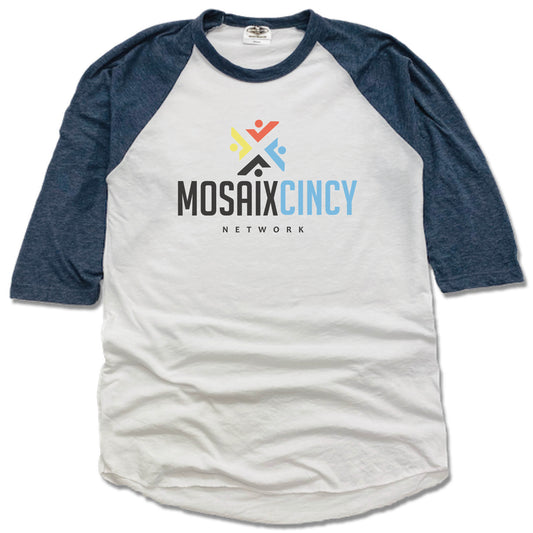 MOSAIX CINCY NETWORK | NAVY 3/4 SLEEVE | LOGO