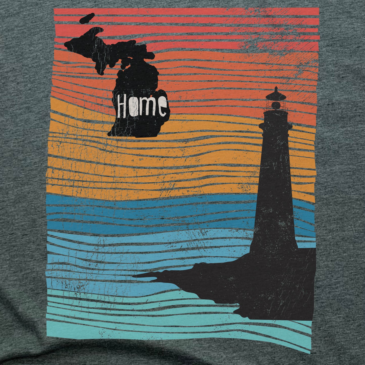 MICHIGAN | KIDS TEE | HOME LINE ART